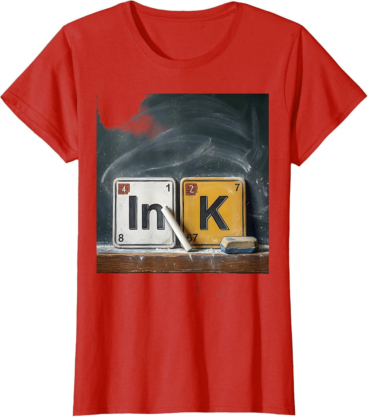 InK Funny Periodic Table Chemistry Pun Science Teacher Gift T-Shirt - Red