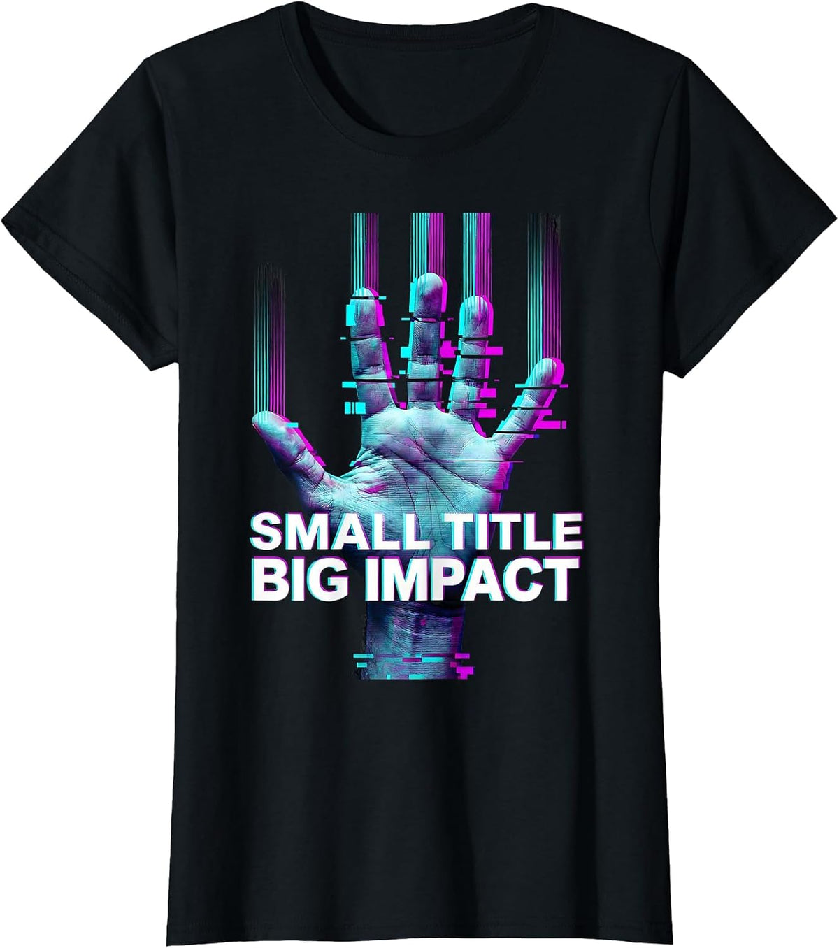 Small Title Big Impact Paraprofessional Design T-Shirt - Black