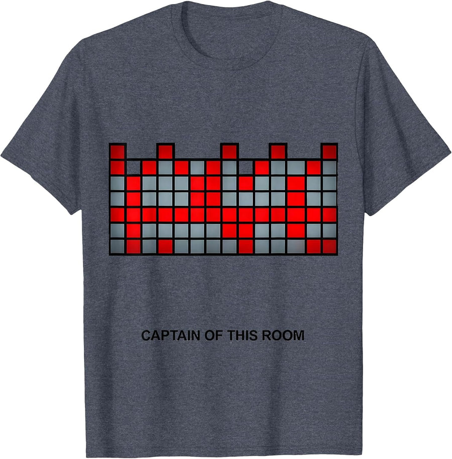 Captain Of This Room Funny Police Officer Gift For Cop Law T-Shirt - Heather Blue