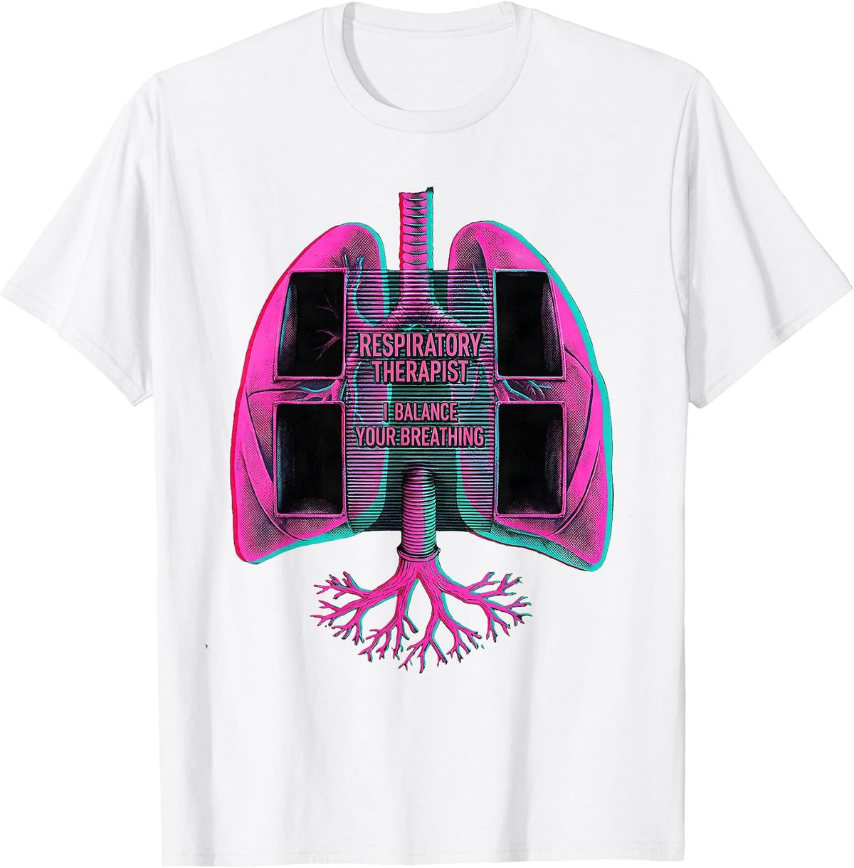 Men's Respiratory Therapist. I Balance Your Breathing. RT Humor T-Shirt - White