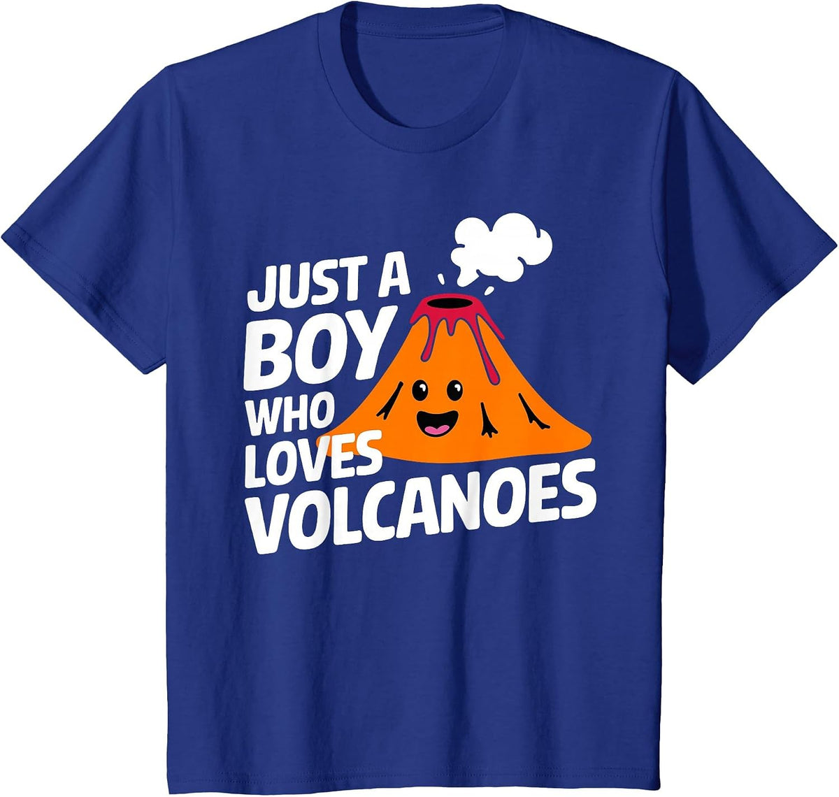 Funny Volcano Design for Boys Men Seismology Volcano Lovers T-Shirt - Royal Blue