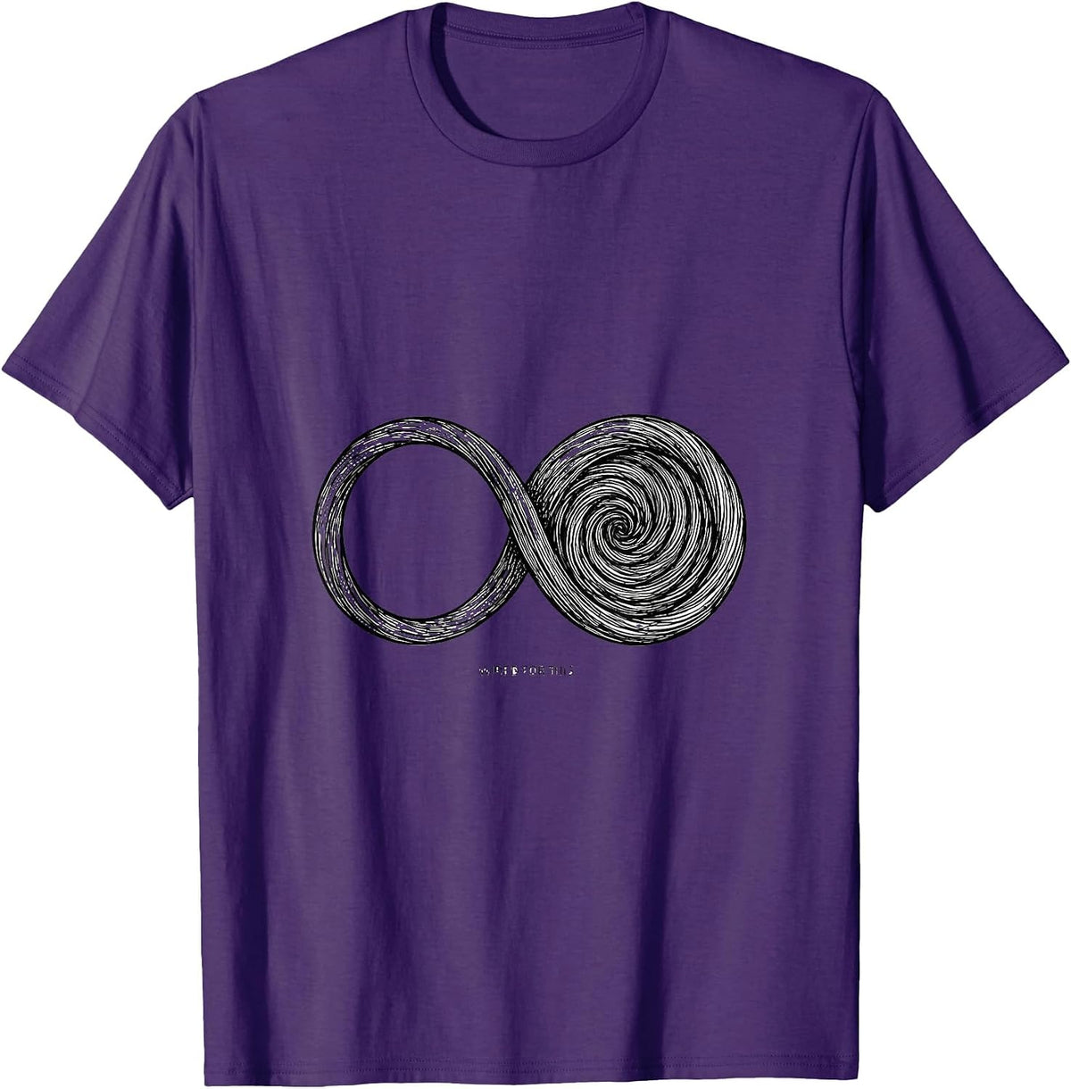 Men's Wired For This Line Art Autism ADHD Neurodiversity Awareness T-Shirt - Purple