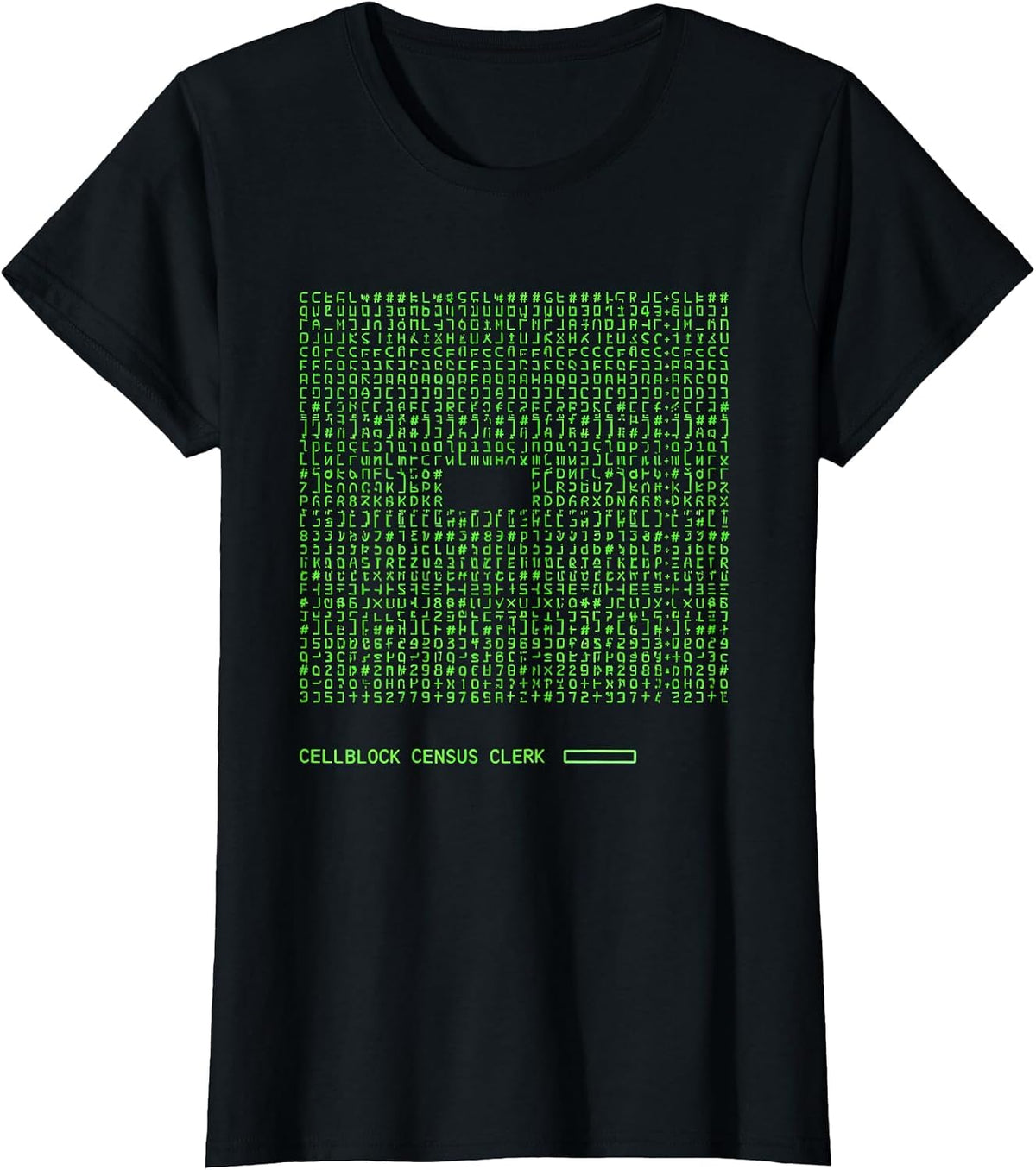 Cellblock Census Clerk Funny Police Officer Gift For Cop T-Shirt - Black