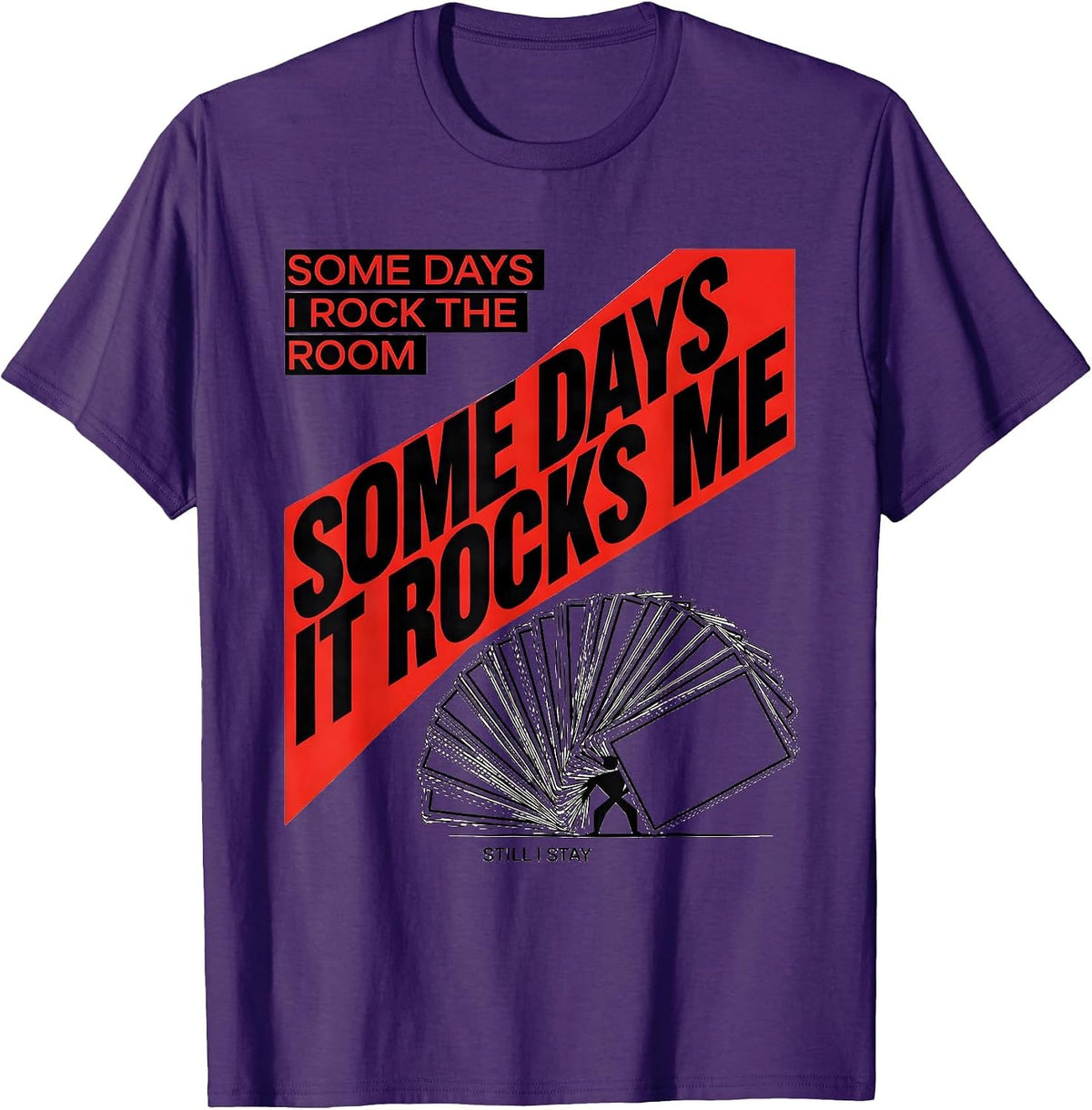 Men's Some Days I Rock The Room Rock On Sped Squad T-Shirt - Purple