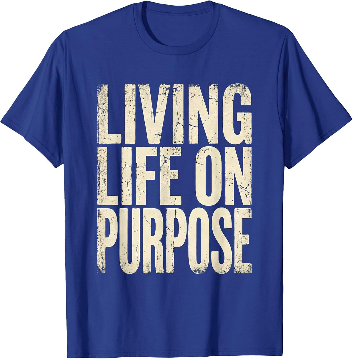 Living Life On Purpose Occupational Therapy Design T-Shirt - Royal Blue