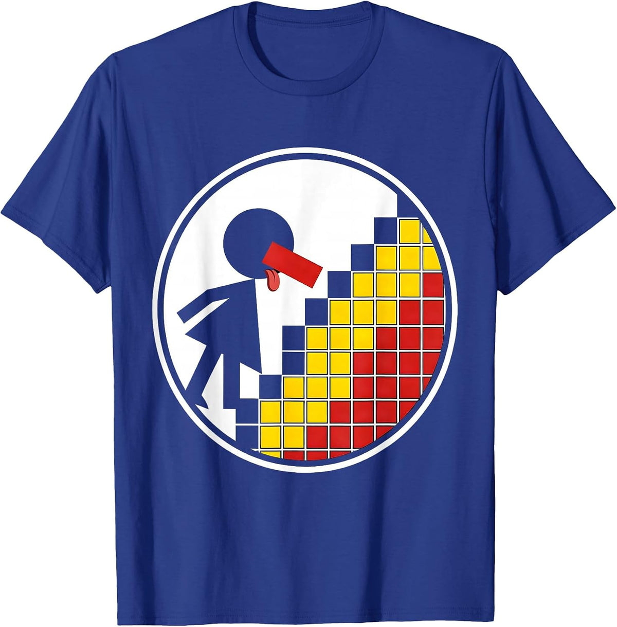 Men's Periodic Table Lick Chemistry Chalkboard Kid T-Shirt - Royal Blue