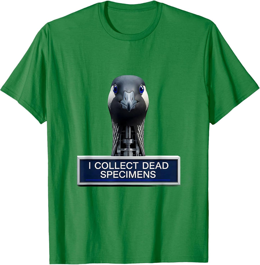 Men's I Collect Dead Specimens Taxidermist Funny Taxidermy Gift T-Shirt - Kelly Green