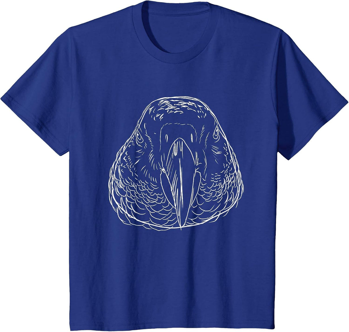 Bird African Gray Parrot T-Shirt - Royal Blue