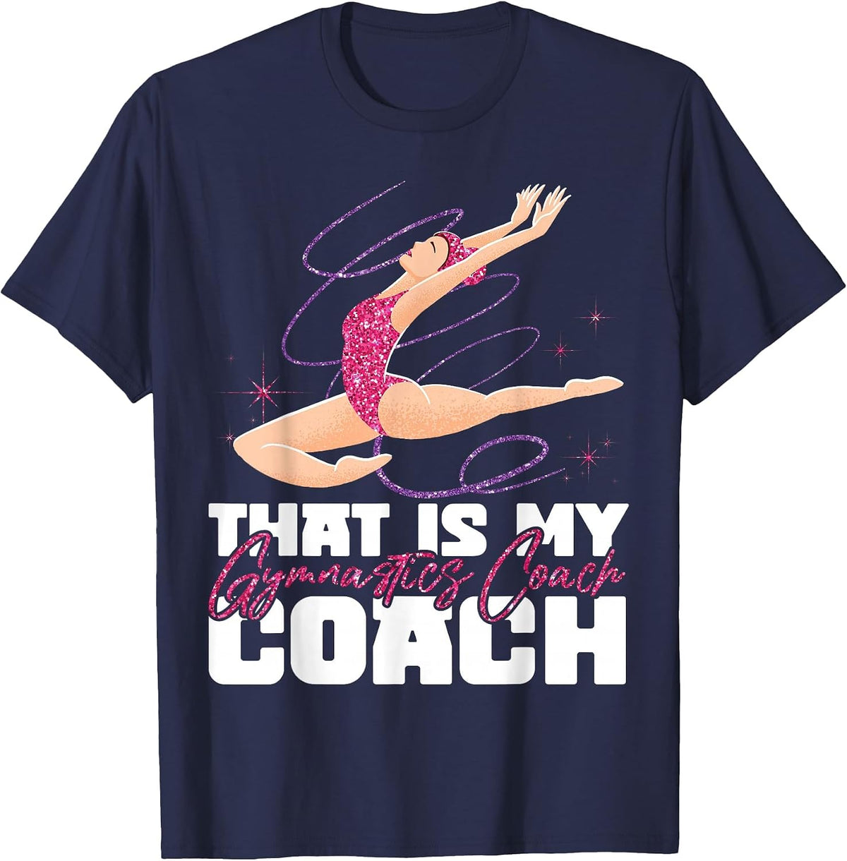 Gymnastics Halloween Coach that is My Gymnastics Coach T-Shirt - Navy Blue