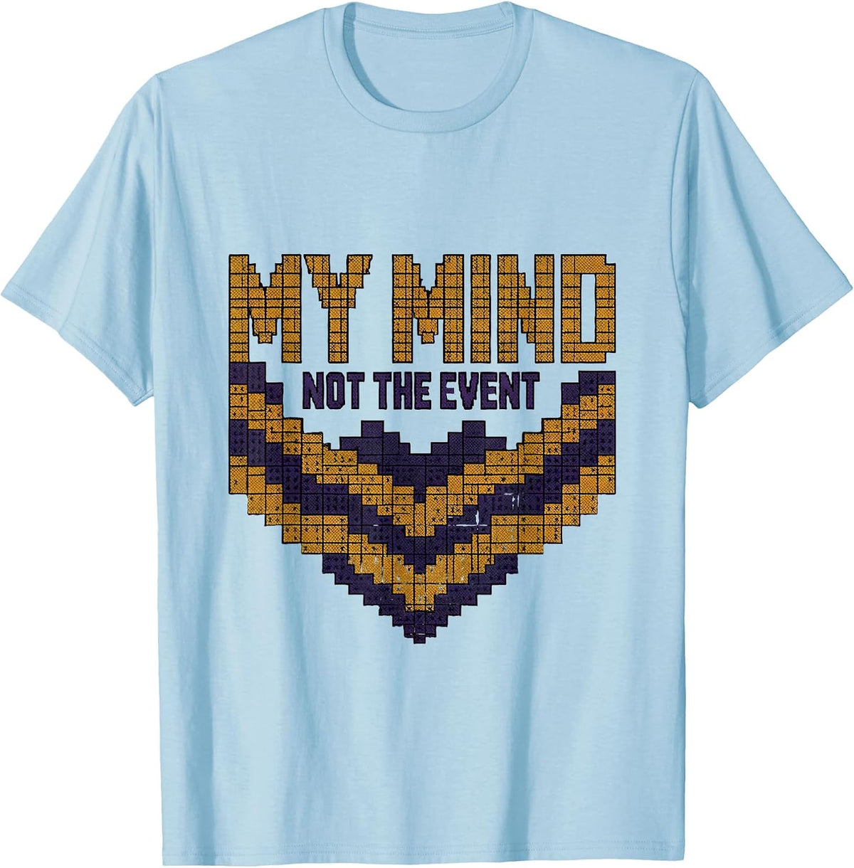 Men's My Mind Not The Event Stoic Philosophy Marcus Aurelius Quote T-Shirt - Baby Blue