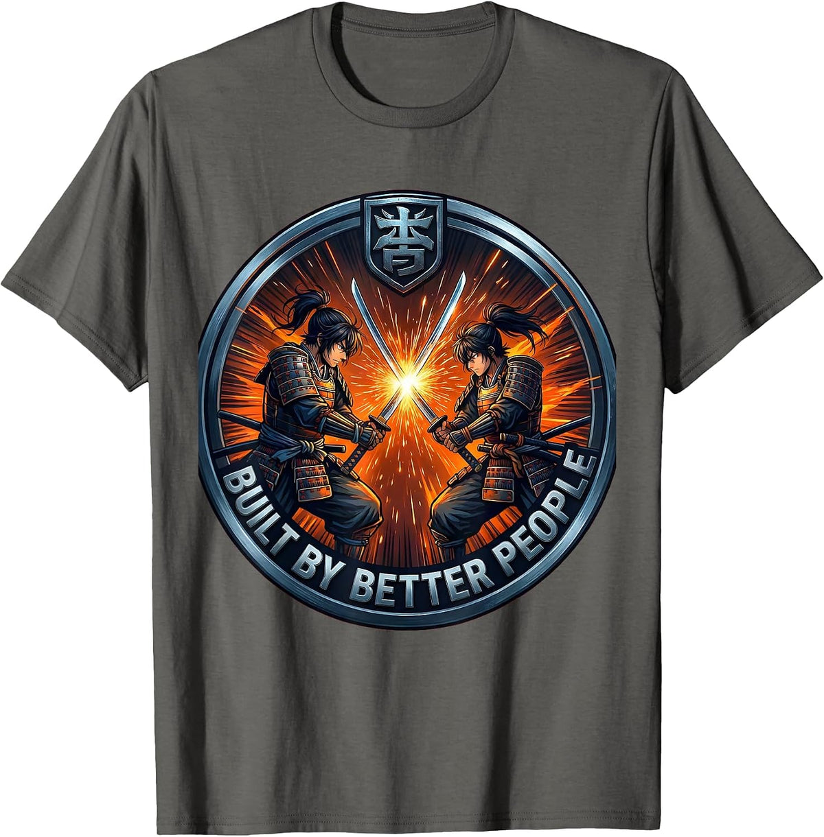 Built by Better People Iron Sharpens Iron T-Shirt - Asphalt Grey