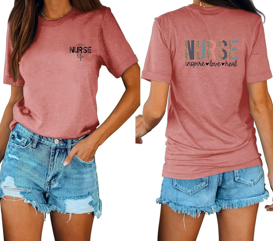 Teacher Parents MOM Shirts You are Kind Brave Smart T-Shirts Nurse Life Tees Physical Speech Therapist Life Heal Tops -