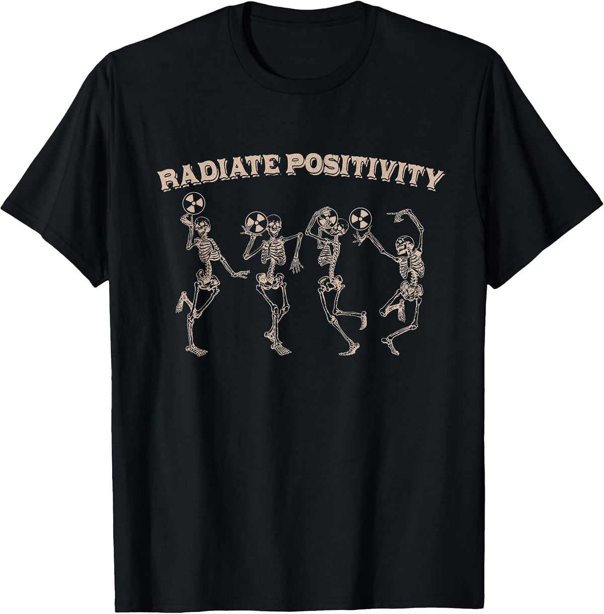 Xray CT Rad Tech Radiology Radiate-Positivity Nurse School T-Shirt - Black