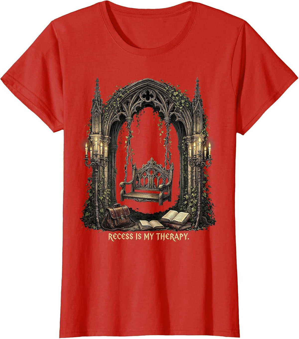 Recess Is My Therapy Play Is Learning Teacher T-Shirt - Red