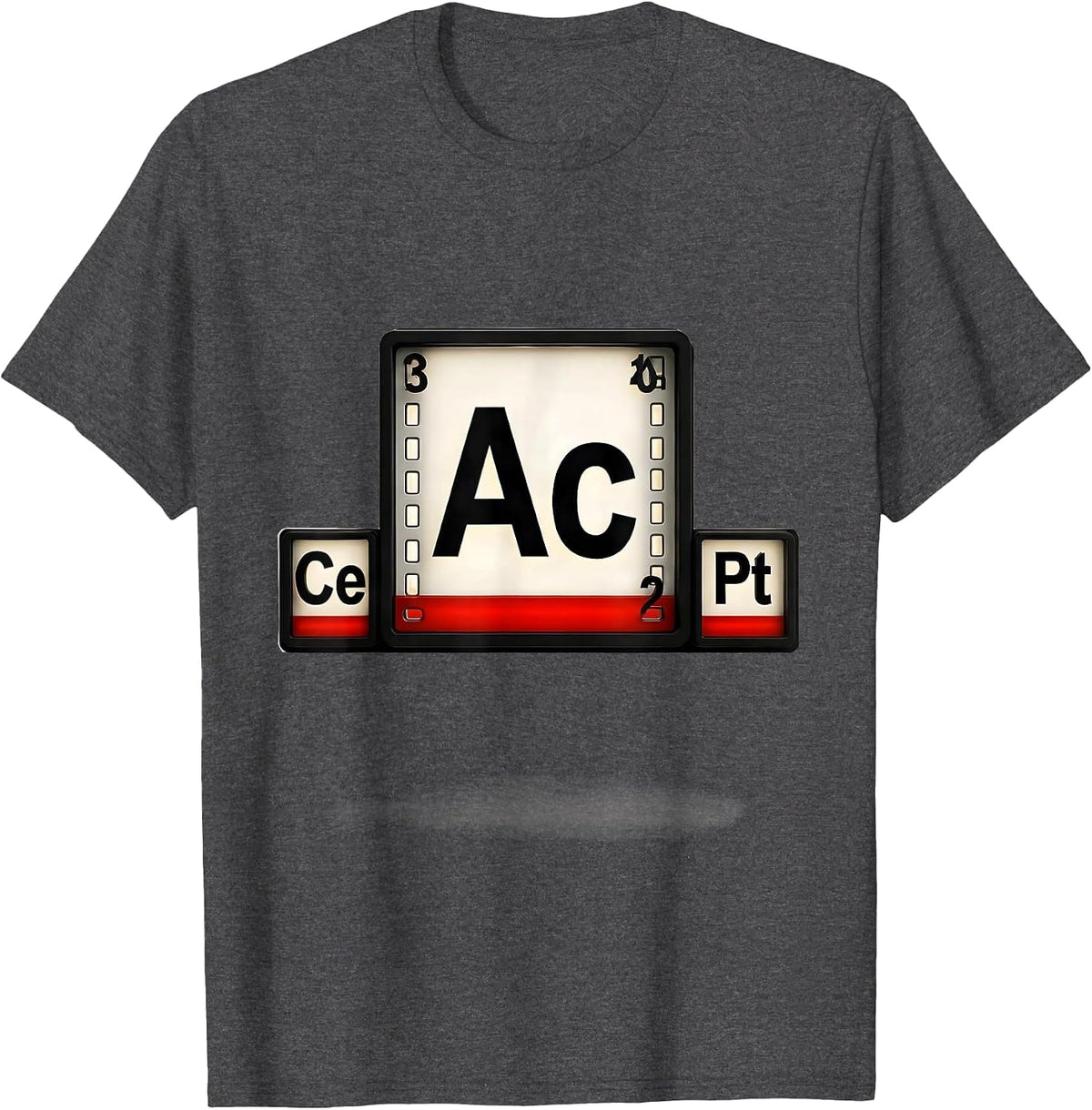 Men's AcCePt Funny Chemistry Science Teacher Student Humor T-Shirt - Dark Heather Grey