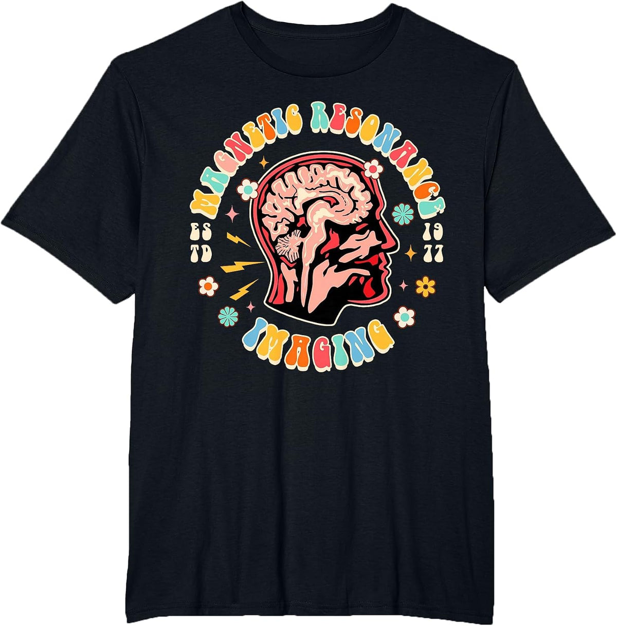 MRI Technologist Radiology Magnetic Resonance Imaging T-Shirt - Black
