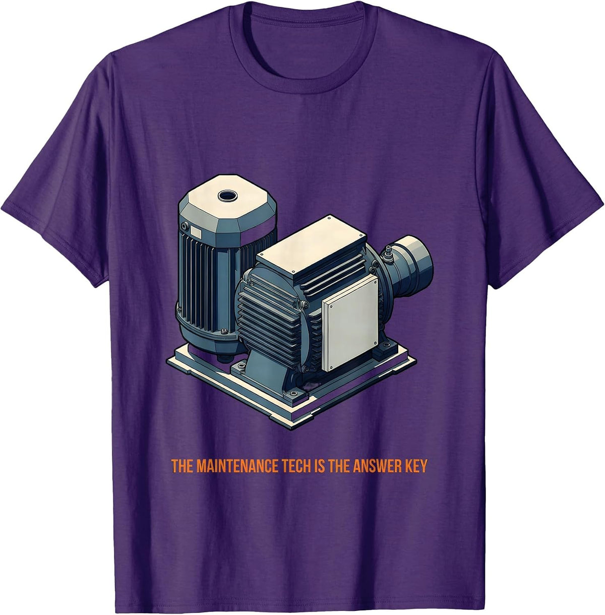 The Maintenance Tech Is The Answer Key Funny HVAC Technician T-Shirt - Purple
