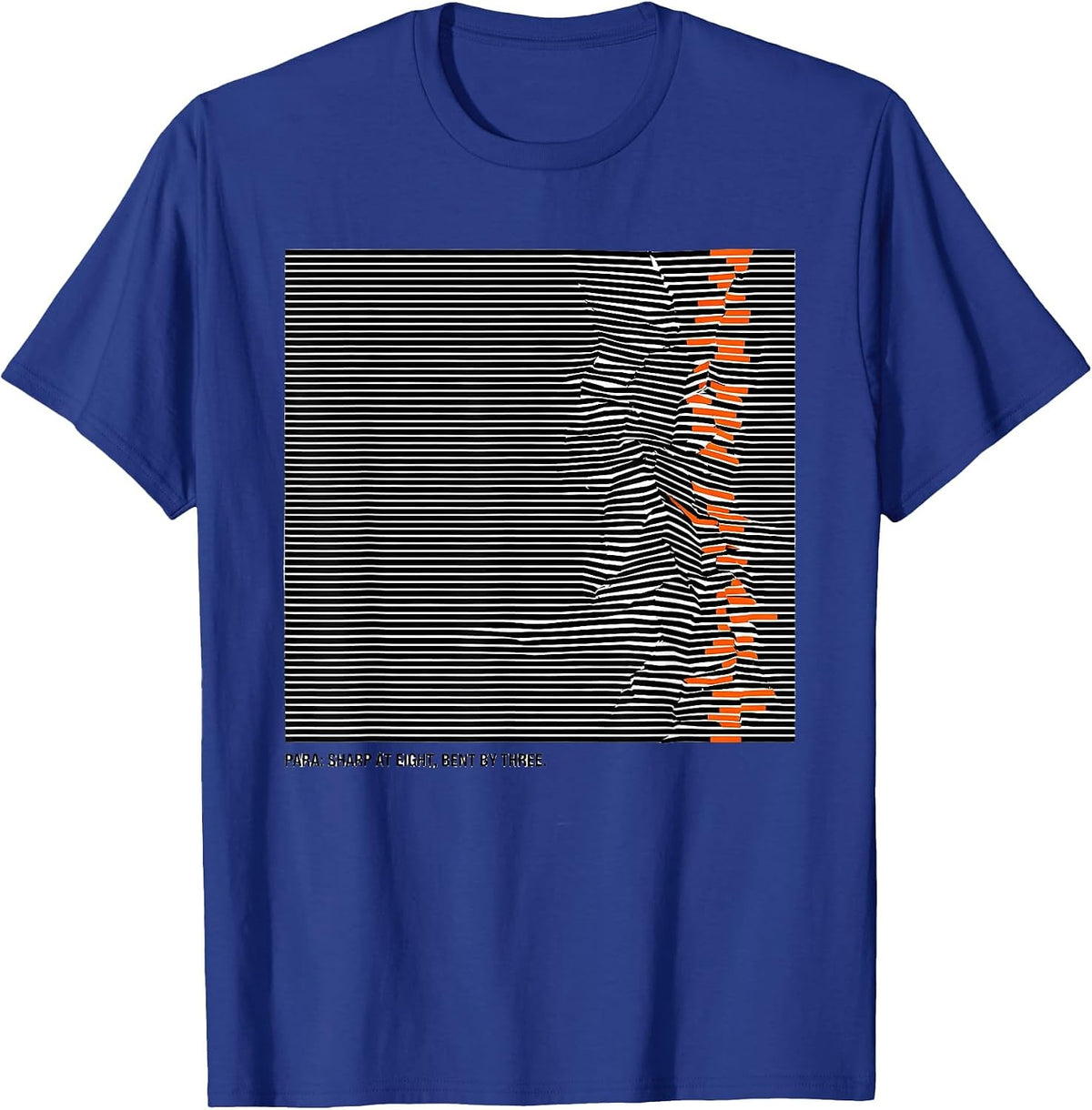 Men's Para Sharp At Eight Bent By Three Funny Paraprofessional T-Shirt - Royal Blue