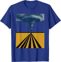 Storm Chaser Poster Weather Enthusiast Meteorology T-Shirt - Royal Blue