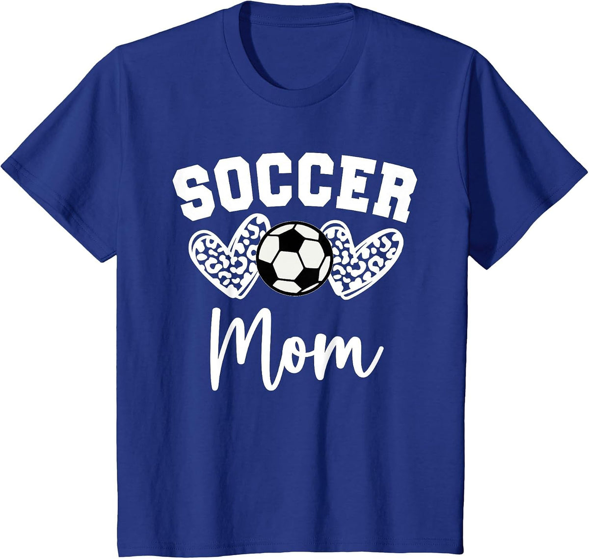Soccer Mom Matching Family Soccer T-Shirt - Royal Blue