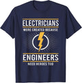 Electricians are Heroes of Engineers Lineman T-Shirt - Navy Blue