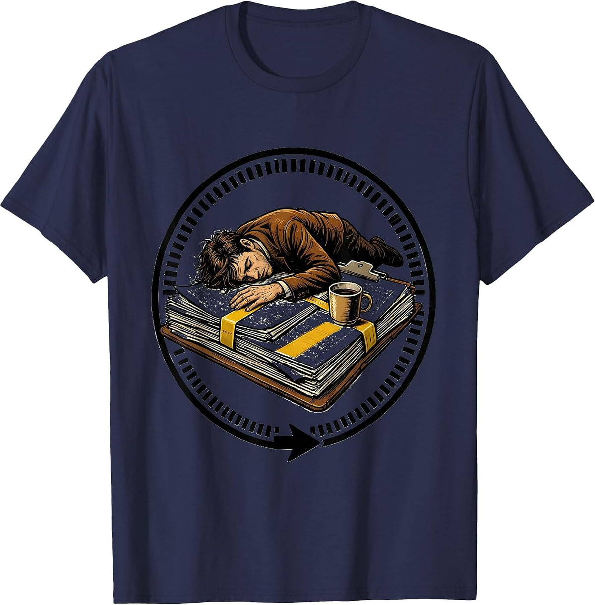 Men's Theater Kid Musical Theatre Performer Humor Gift T-Shirt - Navy Blue