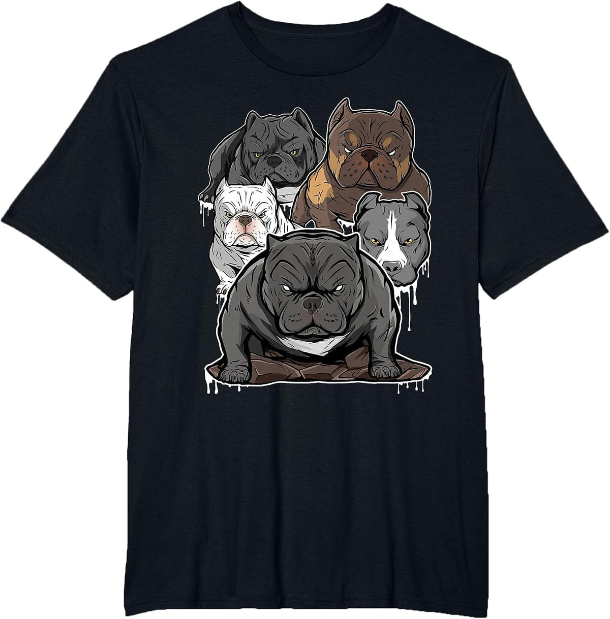 Pitbull Shirt, Pitbull Terrier, Bully, American Bullies Dog T-Shirt - Black