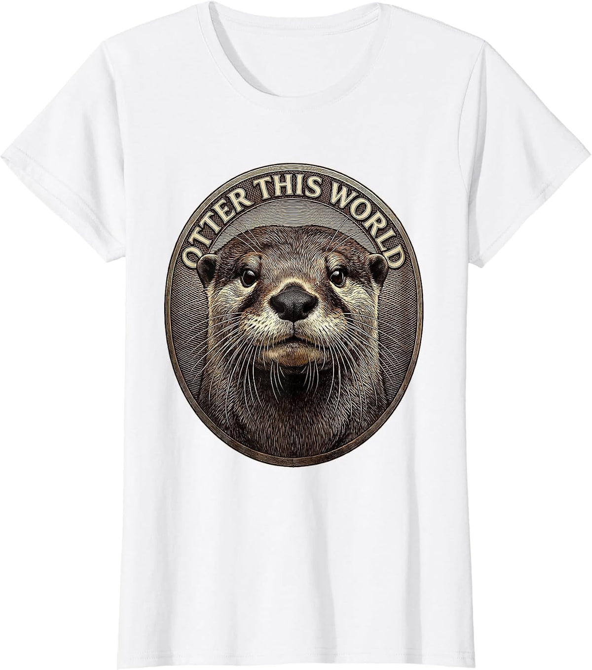 Otter This World Funny Otter Lover Humor Gift T-Shirt - White