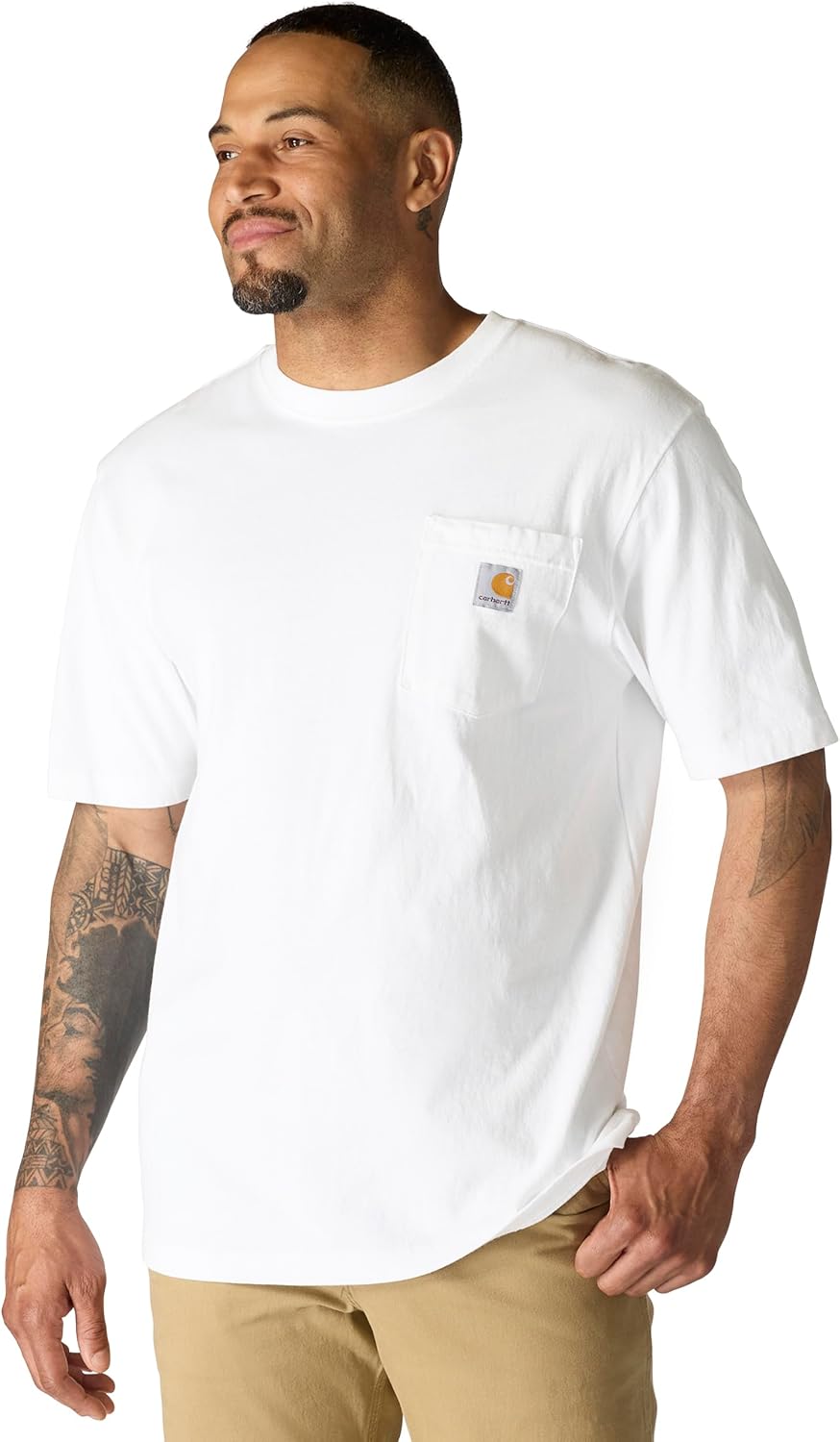 Carhartt Men's Iconic K87 Pocket T-Shirt - White
