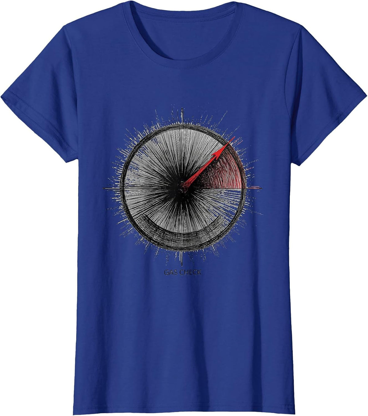 Women's Gas Check Respiratory Therapist RT Professional Pride T-Shirt - Royal Blue
