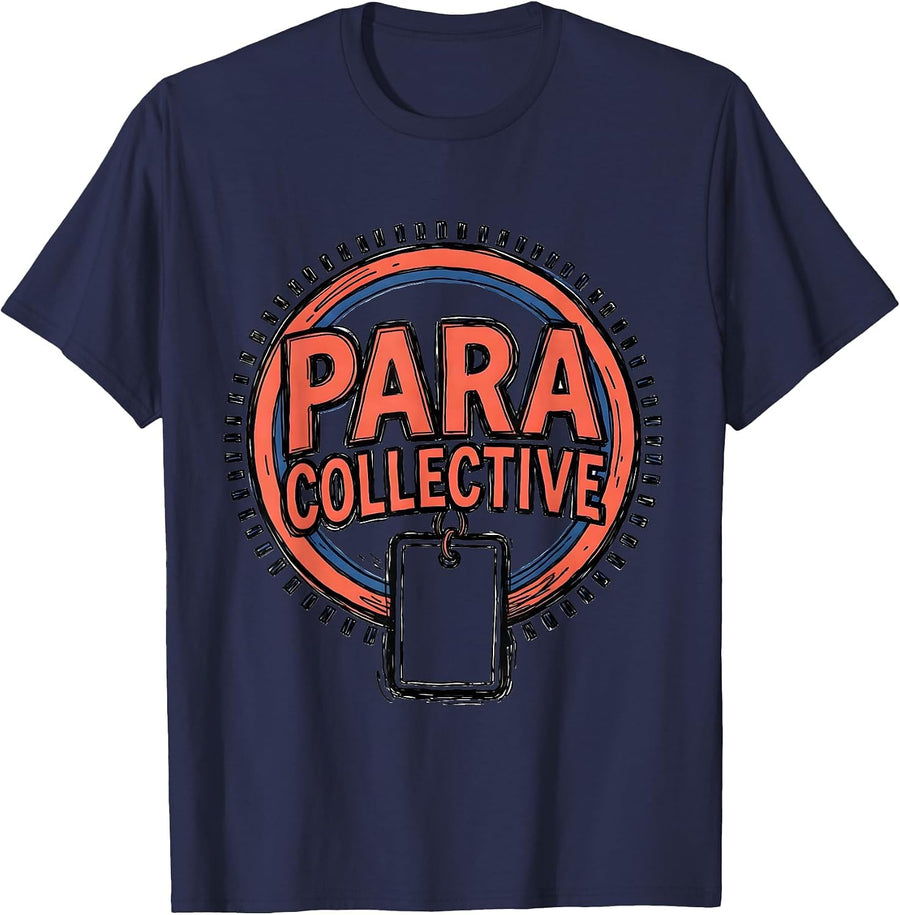 Para Collective Heartfelt Paraprofessional Teacher T-Shirt - Navy Blue
