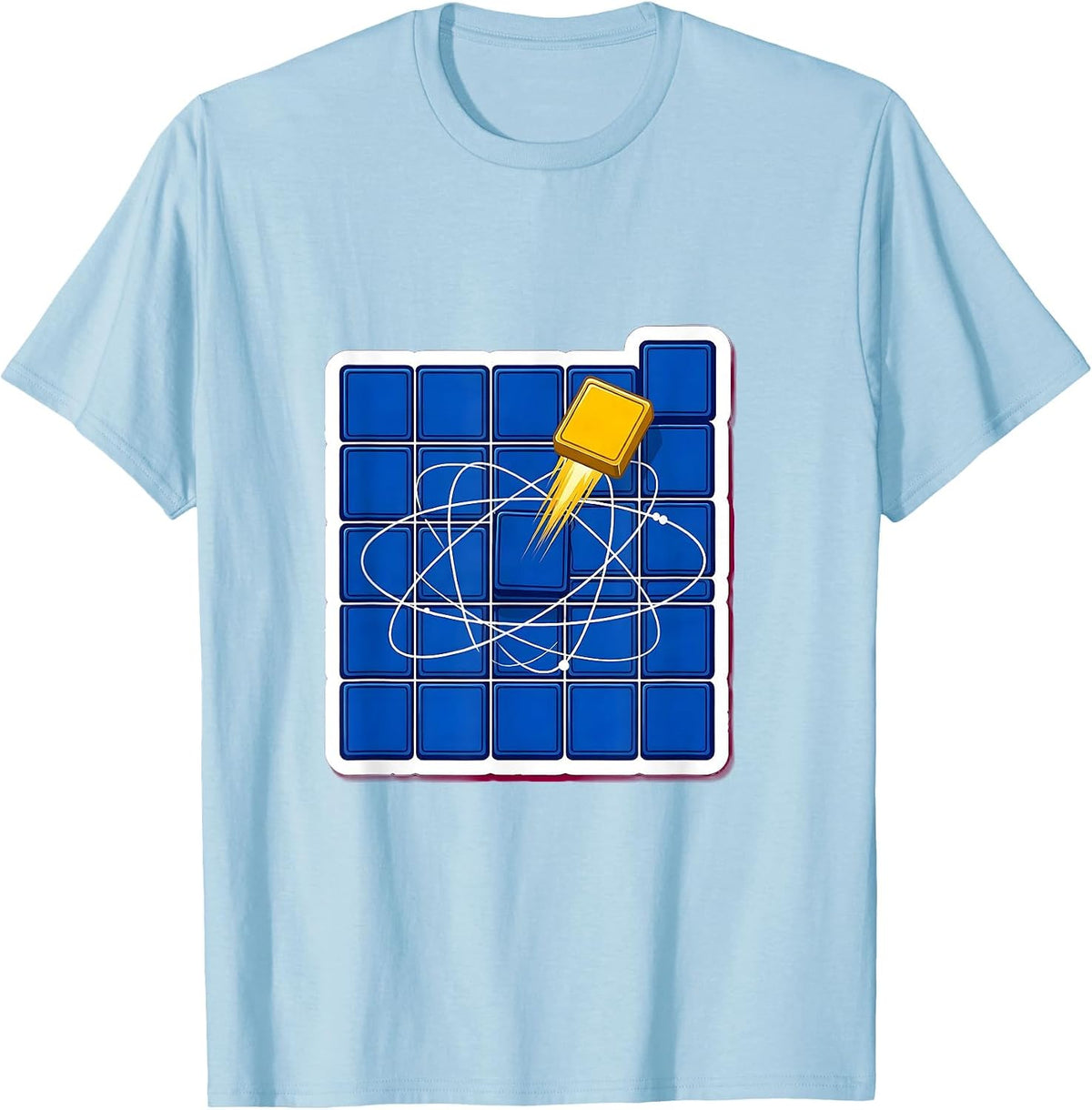 Men's Periodic Table Pop Chemistry Nerd Gift Humor T-Shirt - Baby Blue