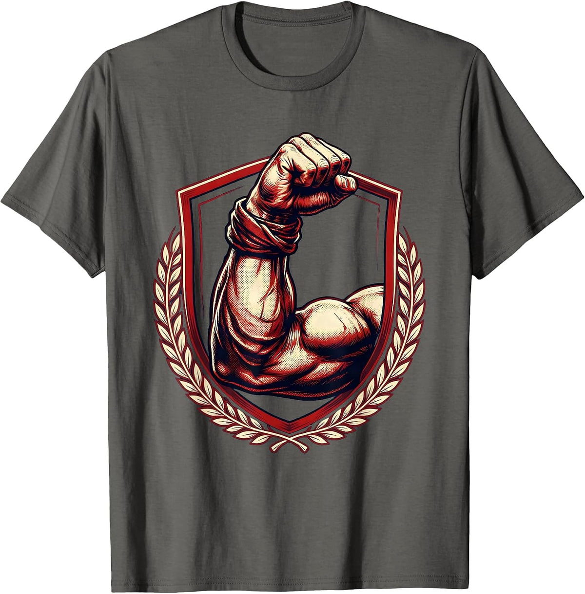 Men's Rosie the Riveter Flexed Forearm Graphic T-Shirt - Asphalt Grey