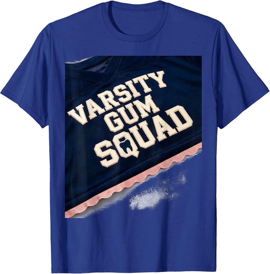 Varsity Gum Squad Funny Dental Hygienist Humor T-Shirt - Royal Blue