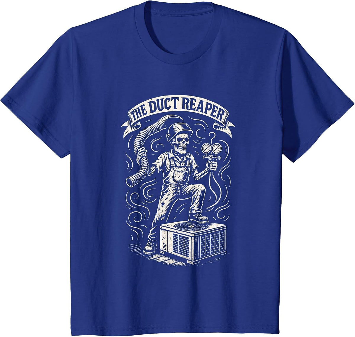 Funny HVAC Technician Design for Men Cooling Heating Joke T-Shirt - Royal Blue