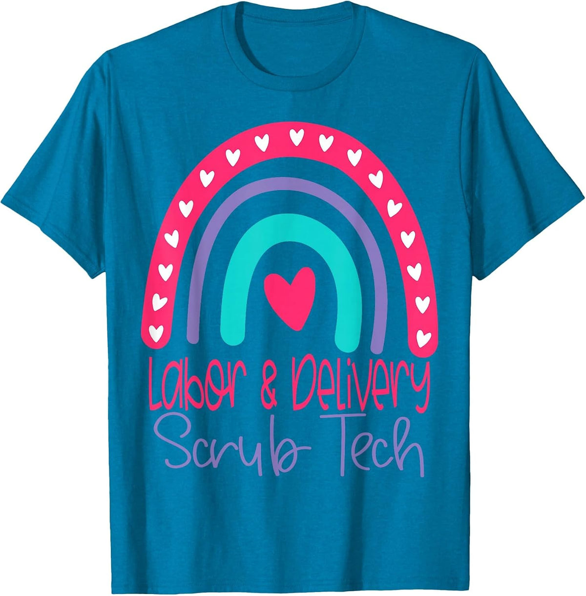 L&D Scrub Tech Labor and Delivery Surgical Technologist T-Shirt - Sapphire Blue