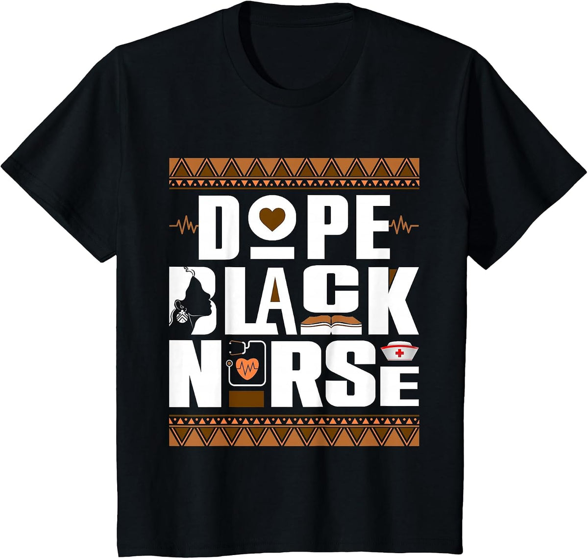 Unapologetically Dope Black Nurse Melanin Pride Nursing T-Shirt - Black