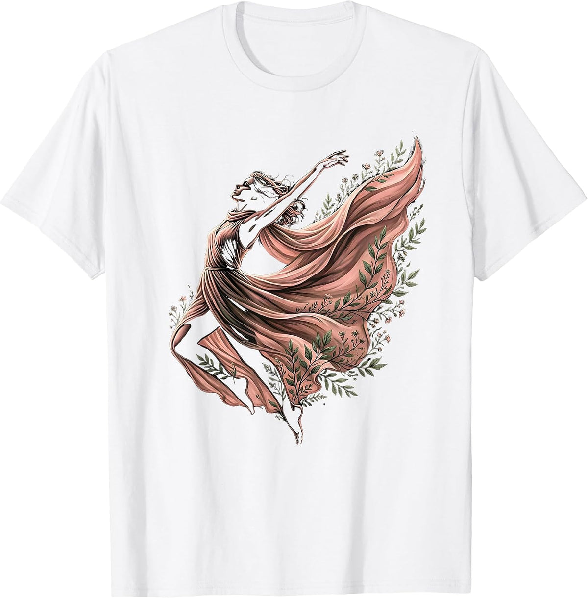 Men's Gigi Leaping Hero Cape Graphic Design T-Shirt - White
