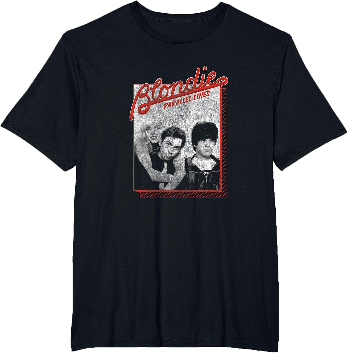 Blondie Parallel Lines Heart of Glass Photo Vintage Band T-Shirt - Black