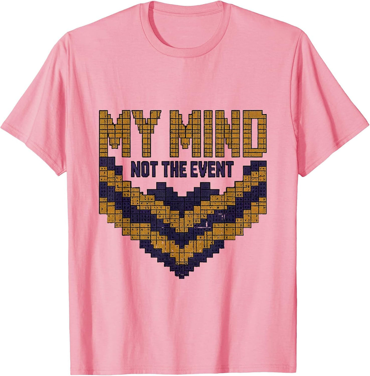 Men's My Mind Not The Event Stoic Philosophy Marcus Aurelius Quote T-Shirt - Pink