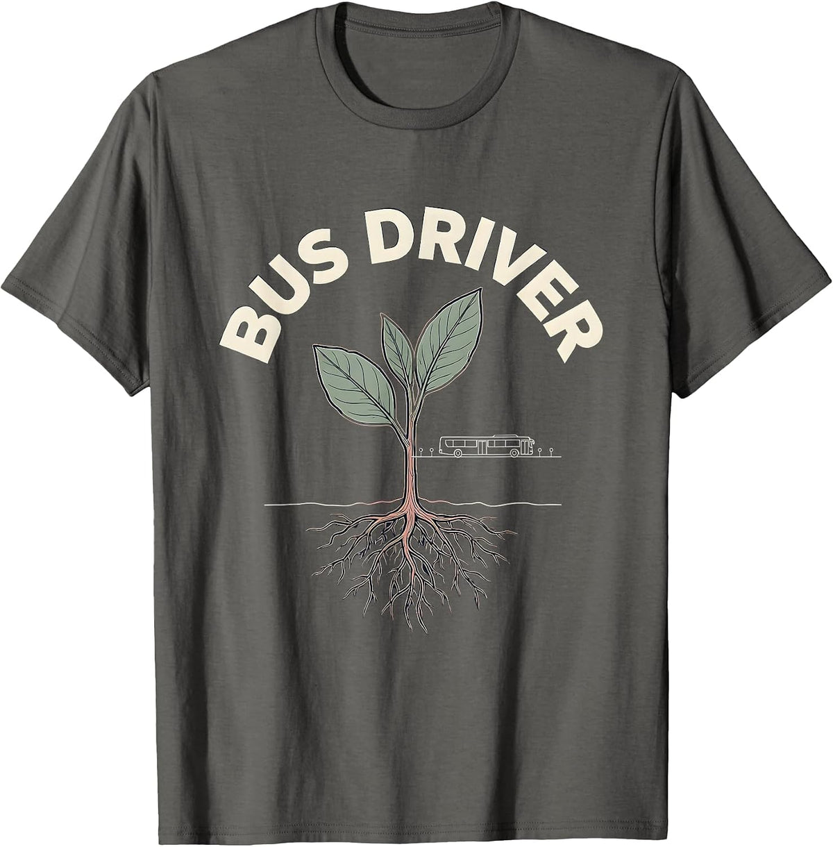 Bus Driver Wholesome Teacher Gift School Staff Appreciation T-Shirt - Asphalt Grey