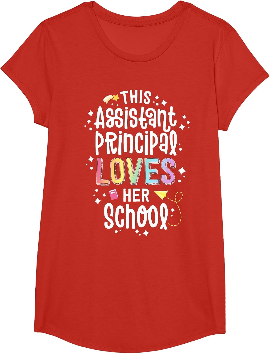 This Assistant Principal Loves Her School Vice Principal T-Shirt - Girls Red