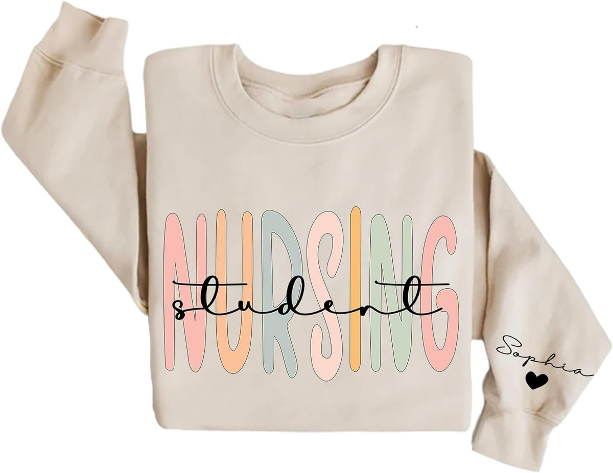 IZI POD Personalized Nurse Sweatshirt - ICU Nurse RN Gift - Nurse Sweatshirt 17