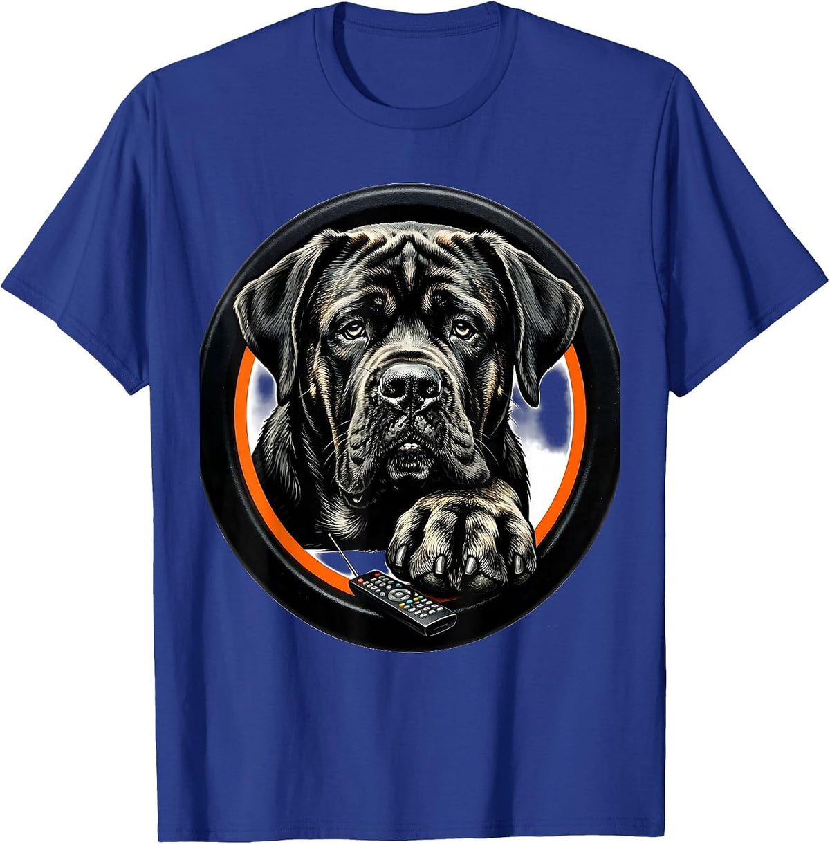 Mastiff Badge Dog Owner Humor T-Shirt - Royal Blue