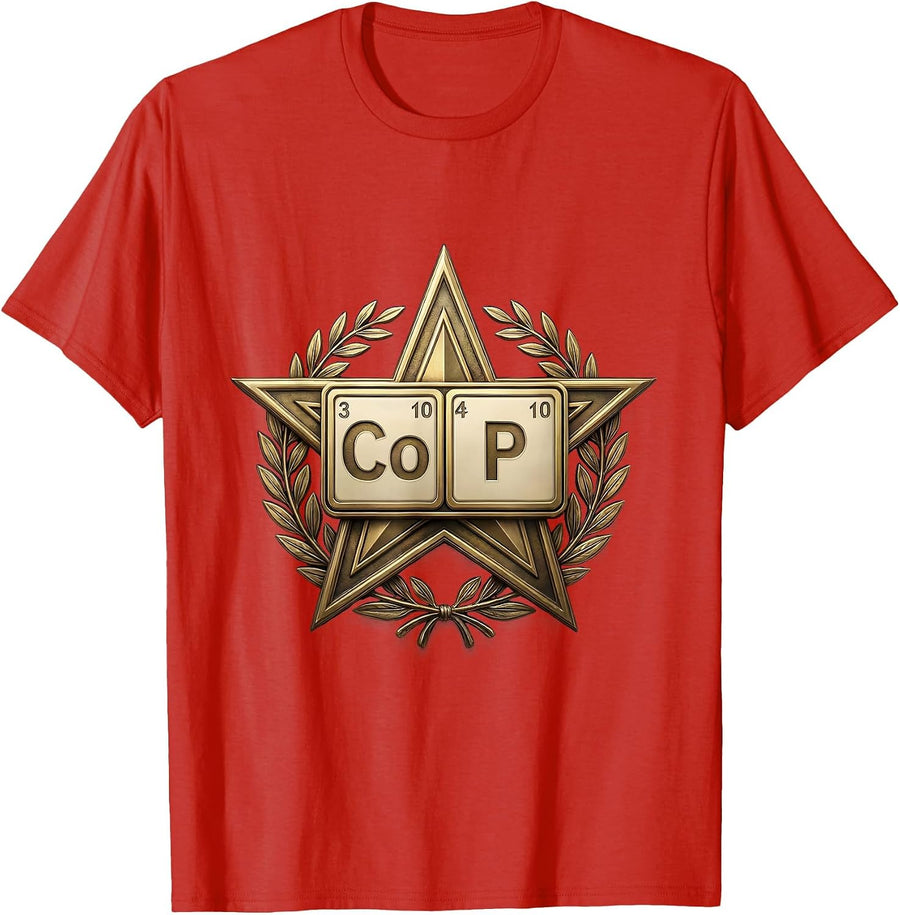 Men's CoP Nerdy Chemistry Pun Humor Science Teacher Gift T-Shirt - Red