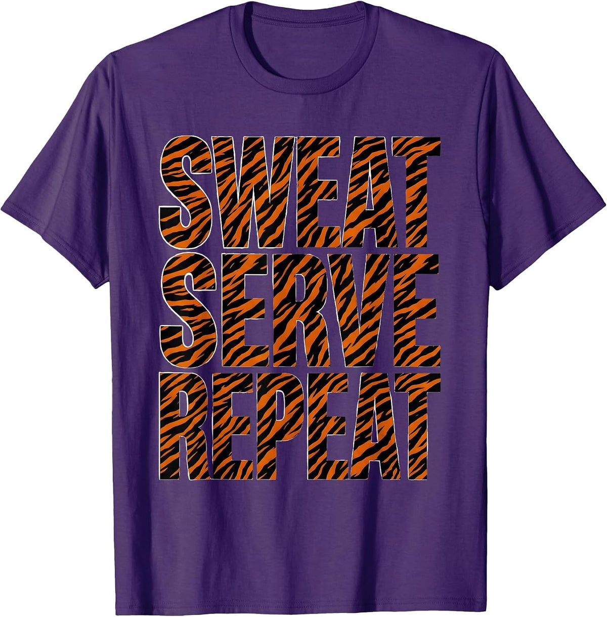 President Pride Labor Day Sweat Serve Repeat Design T-Shirt - Purple