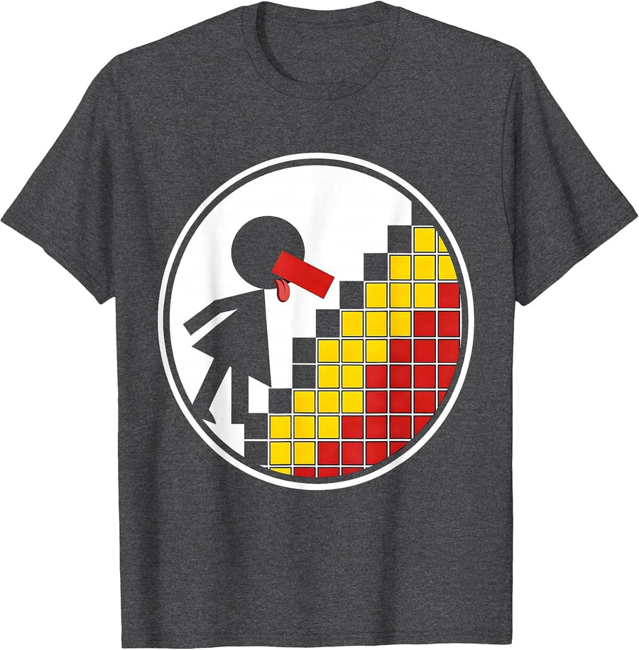 Men's Periodic Table Lick Chemistry Chalkboard Kid T-Shirt - Dark Heather Grey
