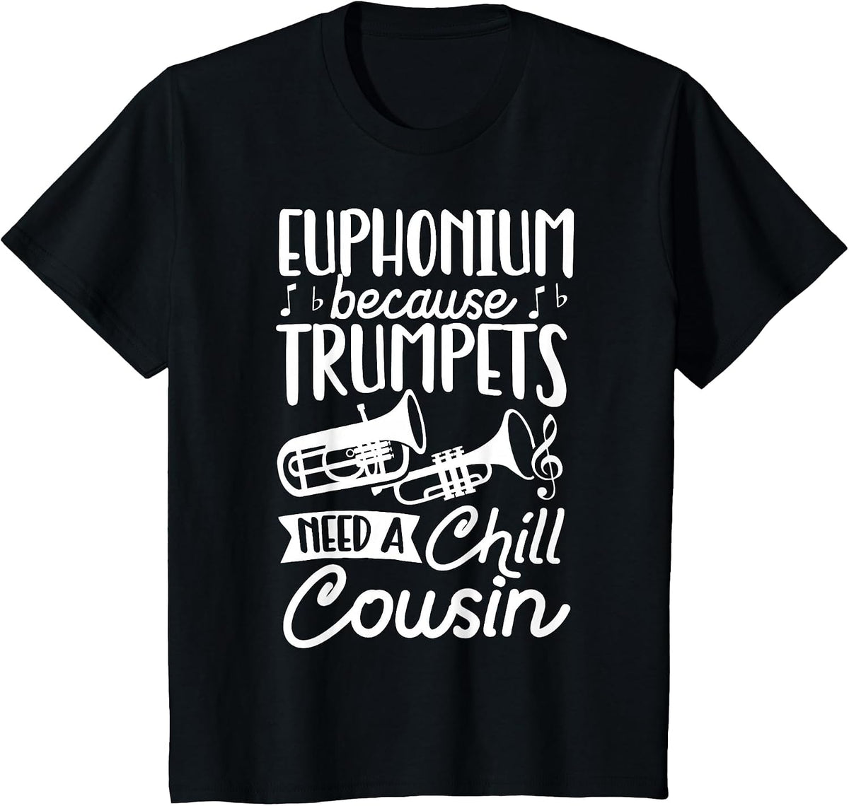 Euphoniumist Orchestra Marching Band Brass Horn Euphonium T-Shirt - Black
