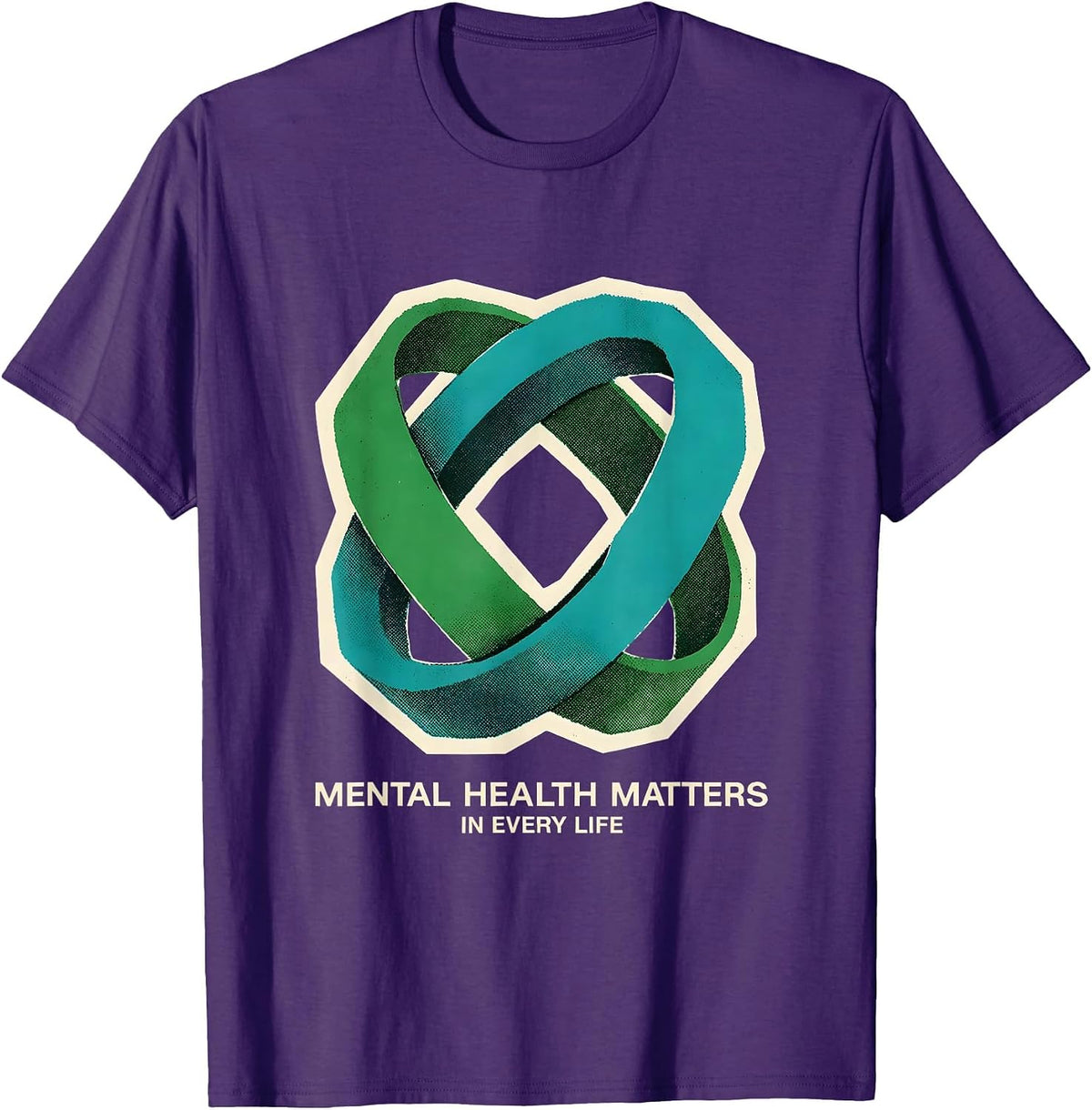 Men's Mental Health Matters In Every Life Awareness Support Squad T-Shirt - Purple