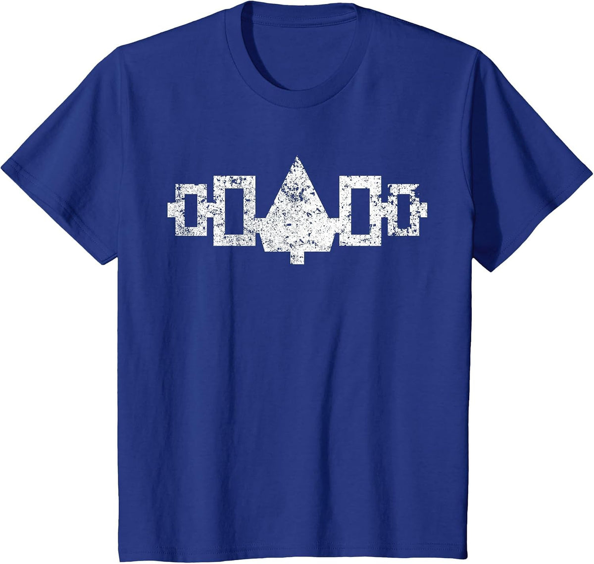 Iroquois Hiawatha Belt Design Distressed T-Shirt - Royal Blue